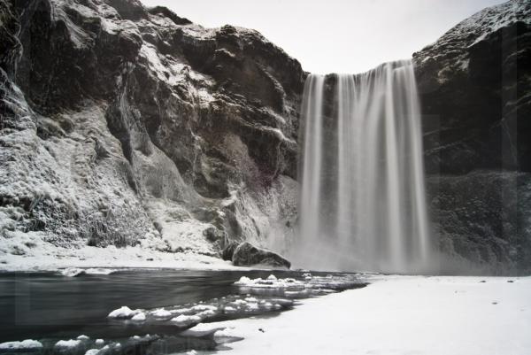 Frozen Skogafoss